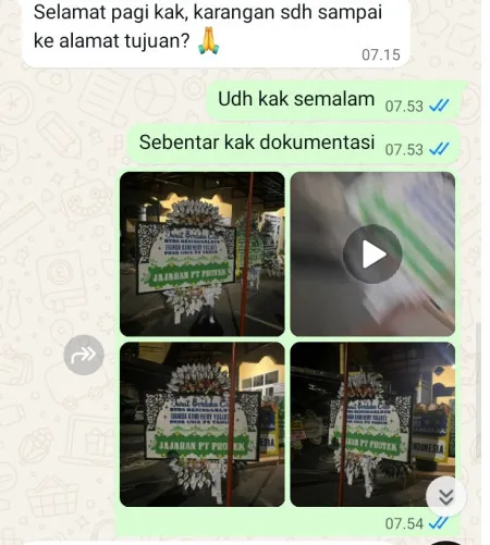 Pengiriman Papan Bunga Selamat Patrol
